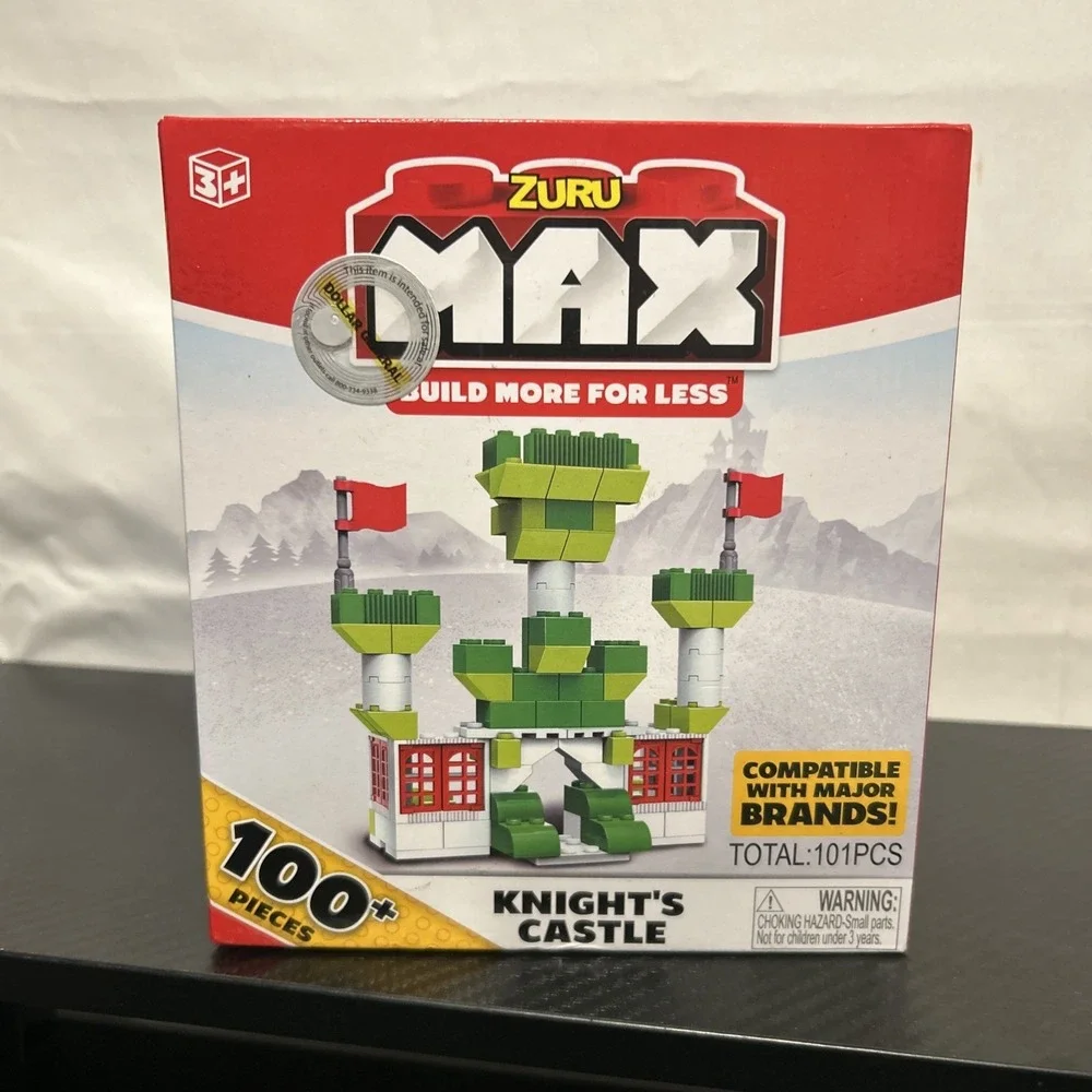 ZURU MAX Knight's Castle 101 Piece Building Set Compatible Major Brands
